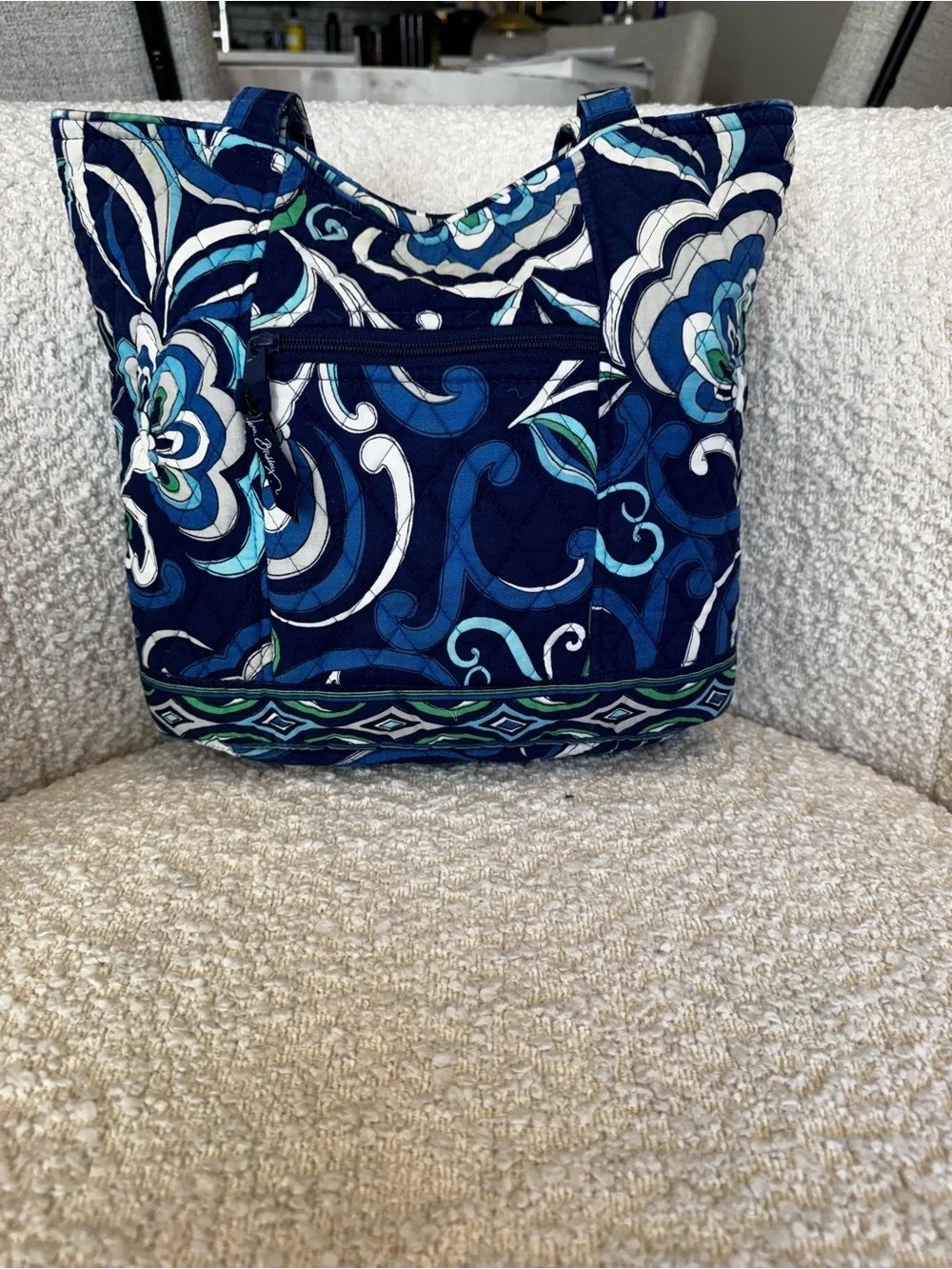 Vera Bradley “Mediterranean Floral” Tote Shoulder Bag
